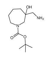 Benzyl ((3-Hydroxyazepan-3-Yl)Methyl)Carbamate Hydrochloride结构式