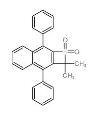 2,2-dimethyl-3,8-diphenylnaphtho[2,3-b]thiete 1,1-dioxide Structure