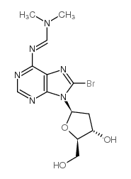 8-bromo-n6-(dimethylaminomethylidene)-2'-deoxyadenosine Structure