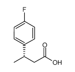 (S)-3-(4-氟苯基)丁酸结构式