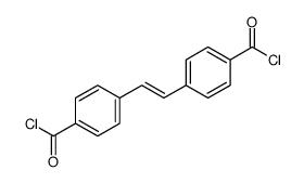 4-[2-(4-carbonochloridoylphenyl)ethenyl]benzoyl chloride结构式