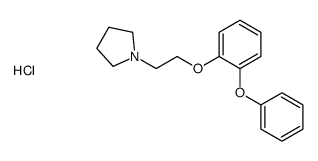 1-[2-(2-phenoxyphenoxy)ethyl]pyrrolidine,hydrochloride Structure