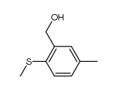 5-methyl-2-methylsulfanyl-benzyl alcohol结构式