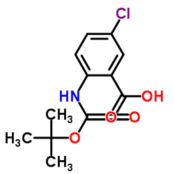 2-叔丁氧基羰氨基-5-氯苯甲酸图片