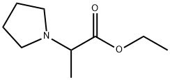 Ethyl 2-(pyrrolidyl)propionate结构式