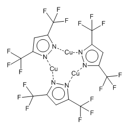 Copper, tris[m-[3,5-bis(trifluoromethyl)-1H-pyrazolato-kN1:kN2]]tri-, cyclo结构式