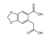 6-(carboxymethyl)-1,3-benzodioxole-5-carboxylic acid Structure