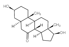 5-ALPHA-ANDROSTAN-3-BETA, 17-BETA-DIOL-7-ONE Structure