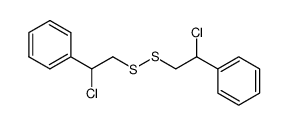 bis(2-phenyl-2-chloroethyl) disulfide Structure