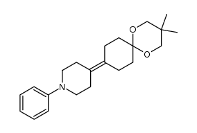 9-(1-Phenylpiperidin-4-ylidene)-3,3-dimethyl-1,5-dioxaspiro[5.5]undecane Structure