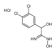 3,4-Dichloro-N,alpha-dihydroxybenzeneethanamidamide monohydrochloride Structure