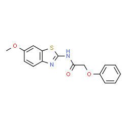 N-(6-methoxybenzo[d]thiazol-2-yl)-2-phenoxyacetamide structure