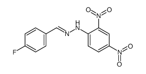 4-Fluorobenzaldehyde 2,4-Dinitrophenylhydrazone Structure