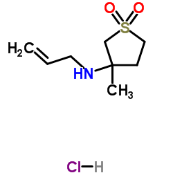 N-Allyl-3-methyltetrahydro-3-thiophenamine 1,1-dioxide hydrochloride (1:1) picture