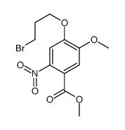 methyl 4-(3-bromopropoxy)-5-methoxy-2-nitrobenzoate结构式