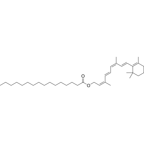 Retinol, palmitate, 9-cis,13-cis- Structure