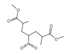 dimethyl 2,6-dimethyl-4-nitroheptanedioate结构式