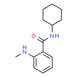 N-CYCLOHEXYL-2-METHYLAMINO-BENZAMIDE结构式