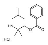 2-(Isobutylamino)-2-methylpropyl benzoate hydrochloride (1:1)结构式