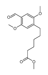 methyl 6-(4-formyl-2,5-dimethoxyphenyl)hexanoate结构式