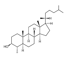 Cholestan-3-ol, 4-methyl-, (3beta,4alpha,5alpha)- Structure