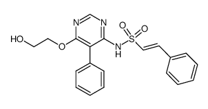 2-phenyl-ethenesulfonic acid [5-phenyl-6-(2-hydroxy-ethoxy)-pyrimidin-4-yl]-amide Structure