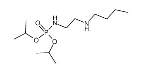 diisopropyl (2-(butylamino)ethyl)phosphoramidate结构式