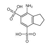 7-amino-2,3-dihydro-1H-indene-4,6-disulfonic acid Structure