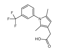 2-[2,5-dimethyl-1-[3-(trifluoromethyl)phenyl]pyrrol-3-yl]acetic acid Structure