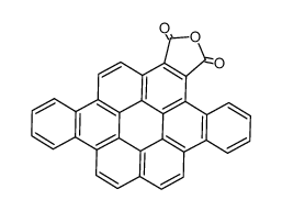 dibenzo[a,j]coronene-1,2-dicarboxylic acid-anhydride Structure