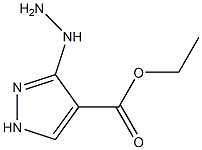 3-Hydrazino-1H-pyrazole-4-carboxylic acid ethyl ester Structure