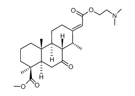 (4bα,8aβ,10aα)-7-[(E)-2-[2-(Dimethylamino)ethoxy]-2-oxoethylidene]tetradecahydro-1α,4aβ,8α-trimethyl-9-oxo-1β-phenanthrenecarboxylic acid methyl ester structure