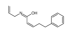 5-phenyl-N-prop-2-enylpent-2-enamide结构式