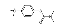 S-(4-trimethylsilylphenyl)-N,N-dimethylaminothiocarbamate结构式