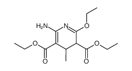 6-amino-2-ethoxy-4-methyl-3,4-dihydro-pyridine-3,5-dicarboxylic acid diethyl ester Structure