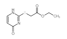 Acetic acid,2-[(1,6-dihydro-6-oxo-2-pyrimidinyl)thio]-, ethyl ester结构式