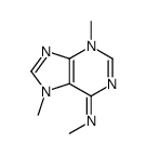 N,3,7-trimethylpurin-6-imine Structure