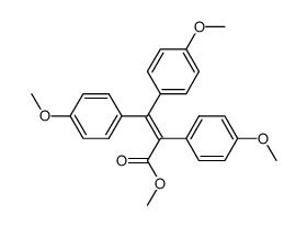 methyl 2,3,3-tris(4-methoxyphenyl)acrylate Structure