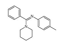 N-(4-methylphenyl)-1-phenyl-1-piperidin-1-ylmethanimine Structure