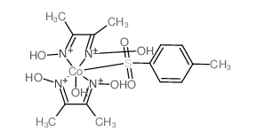 Cobalt,aquabis[(2,3-butanedione dioximato)(1-)-N,N'][(4-methylphenyl)sulfonyl]-,(OC-6-23)- (9CI) structure