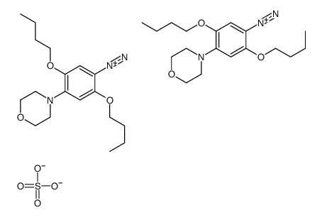 2,5-dibutoxy-4-morpholin-4-ylbenzenediazonium,sulfate结构式