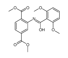 dimethyl 2-[(2,6-dimethoxybenzoyl)amino]benzene-1,4-dicarboxylate结构式