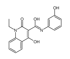 1-ethyl-4-hydroxy-N-(3-hydroxyphenyl)-2-oxoquinoline-3-carboxamide Structure