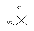 potassium 2,2-dimethyl-1-propanolate结构式