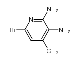 6-Bromo-2,3-diamino-4-methylpyridine Structure