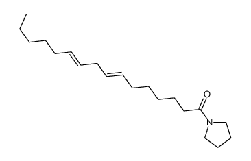 1-(1-Oxo-7,10-hexadecadienyl)pyrrolidine Structure