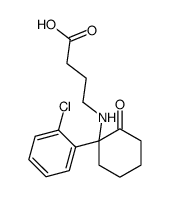 4-[[1-(2-chlorophenyl)-2-oxocyclohexyl]amino]butanoic acid结构式