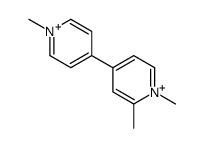 1,2-dimethyl-4-(1-methylpyridin-1-ium-4-yl)pyridin-1-ium结构式