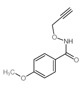 4-methoxy-N-prop-2-ynoxy-benzamide Structure