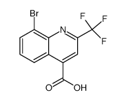 8-bromo-2-(trifluoromethyl)quinoline-4-carboxylic acid结构式